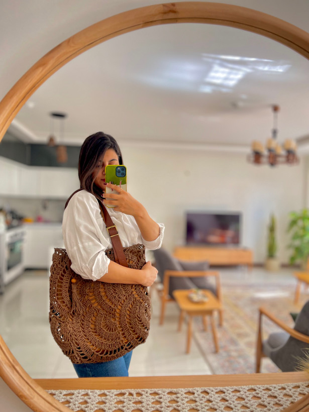 کیف رافیا مدل ماهک