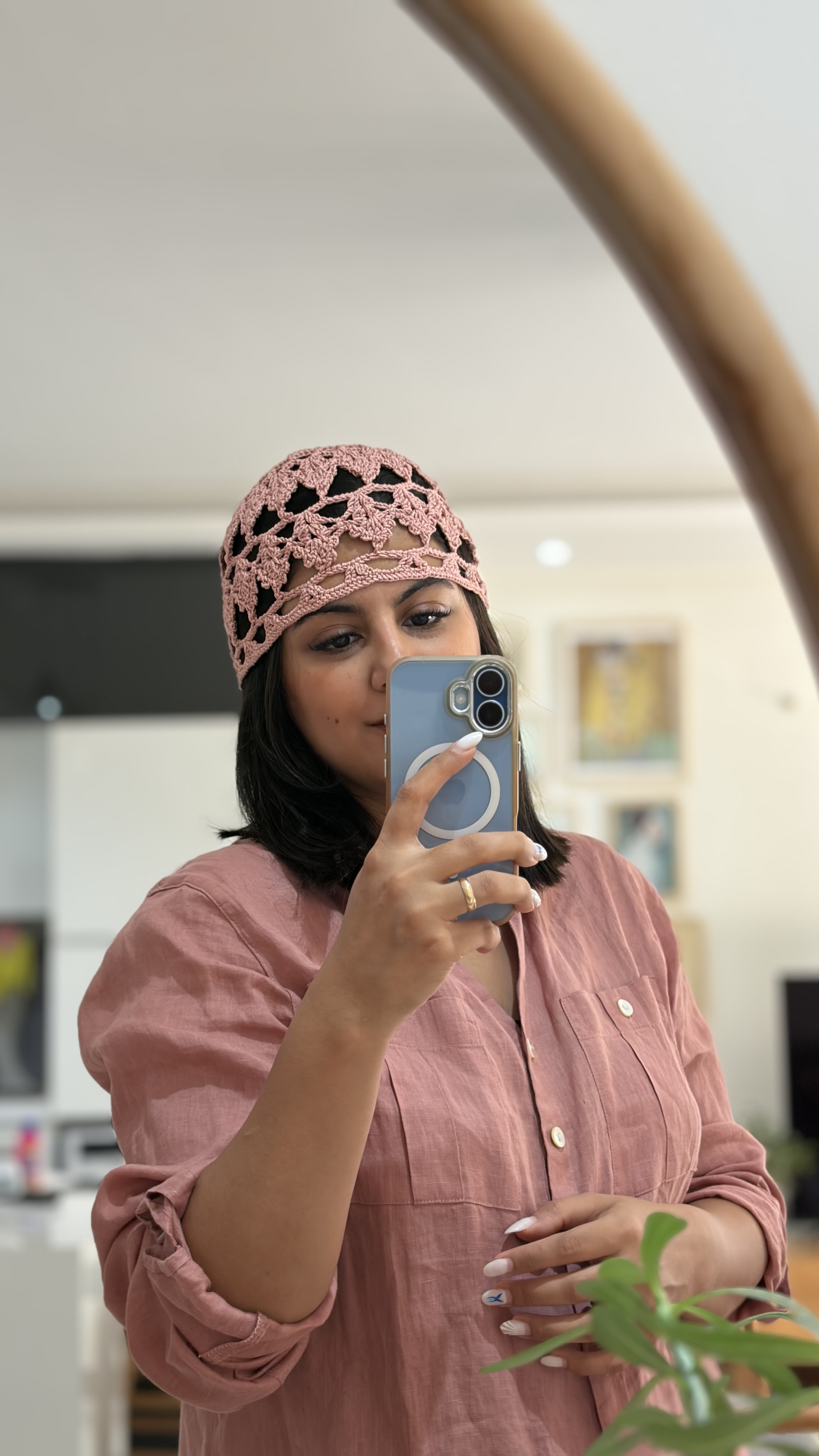 کلاه تور بافت مدل دیبا