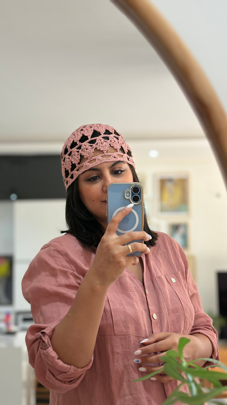 کلاه تور بافت مدل دیبا